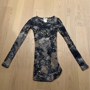 Fuzzi Animal print long sleeve sweater